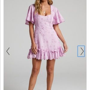 New with tags dress from Showpo in lilac pink color, size 8 U.S.